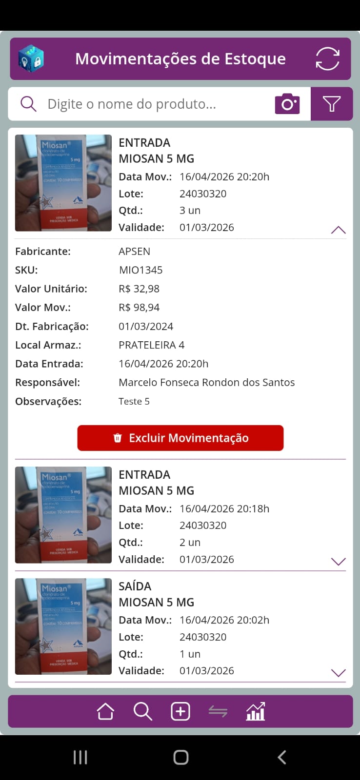 Exemplo de aplicativo de controle de estoque em Power Apps